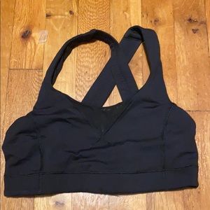 Black lululemon SoulCycle sports bra